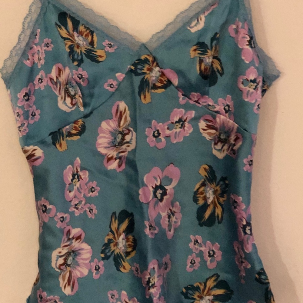 EXPRESS floral silk camisole tank top